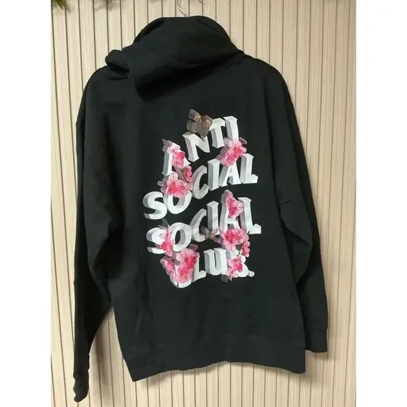 Anti Social Social Club 4K Kkoch Black Hoodie Size L - Picture 3 of 6